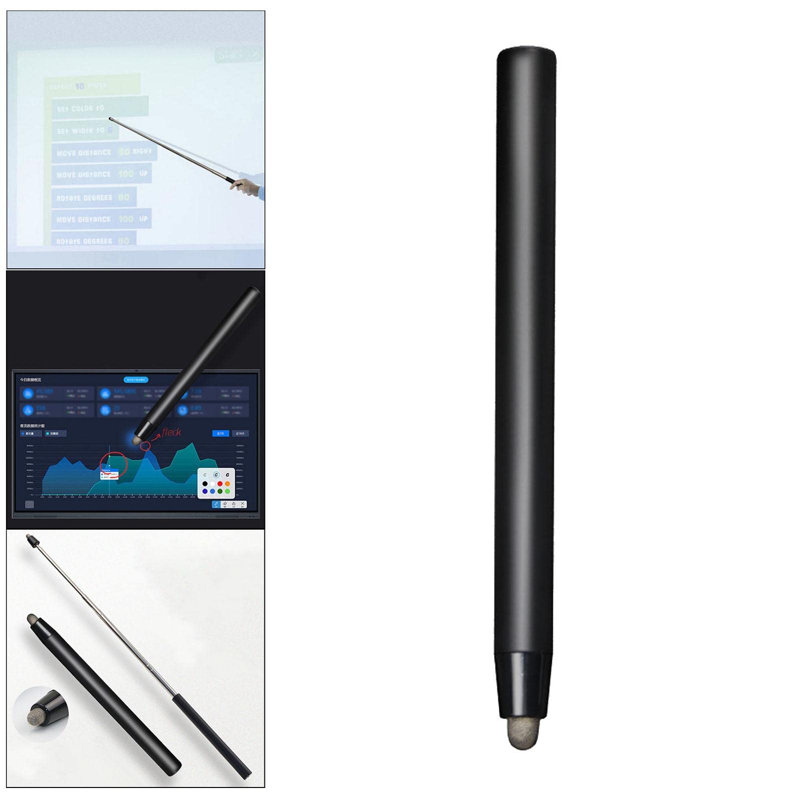 Lot de 10 pointeurs extensibles pour tableau blanc électrique PPT