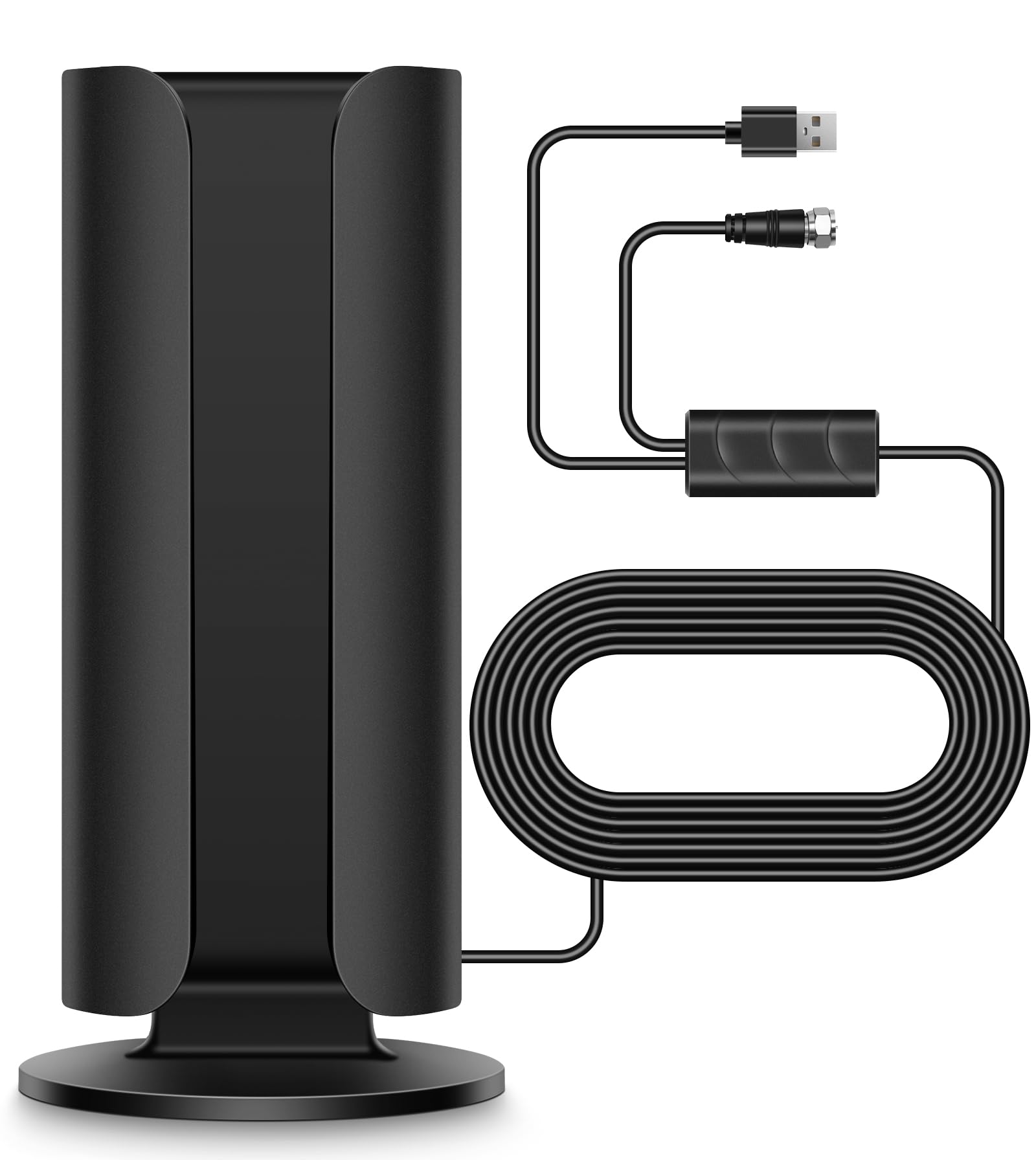 2026 Upgraded TV Antenna for Smart TV, 3000+ Miles Range Strongest Digital HD TV Antenna Indoor Ourdoor with Amplifier Signal Booster, Waterproof Design, 4K 1080p Support 360°,31.5FT Cable