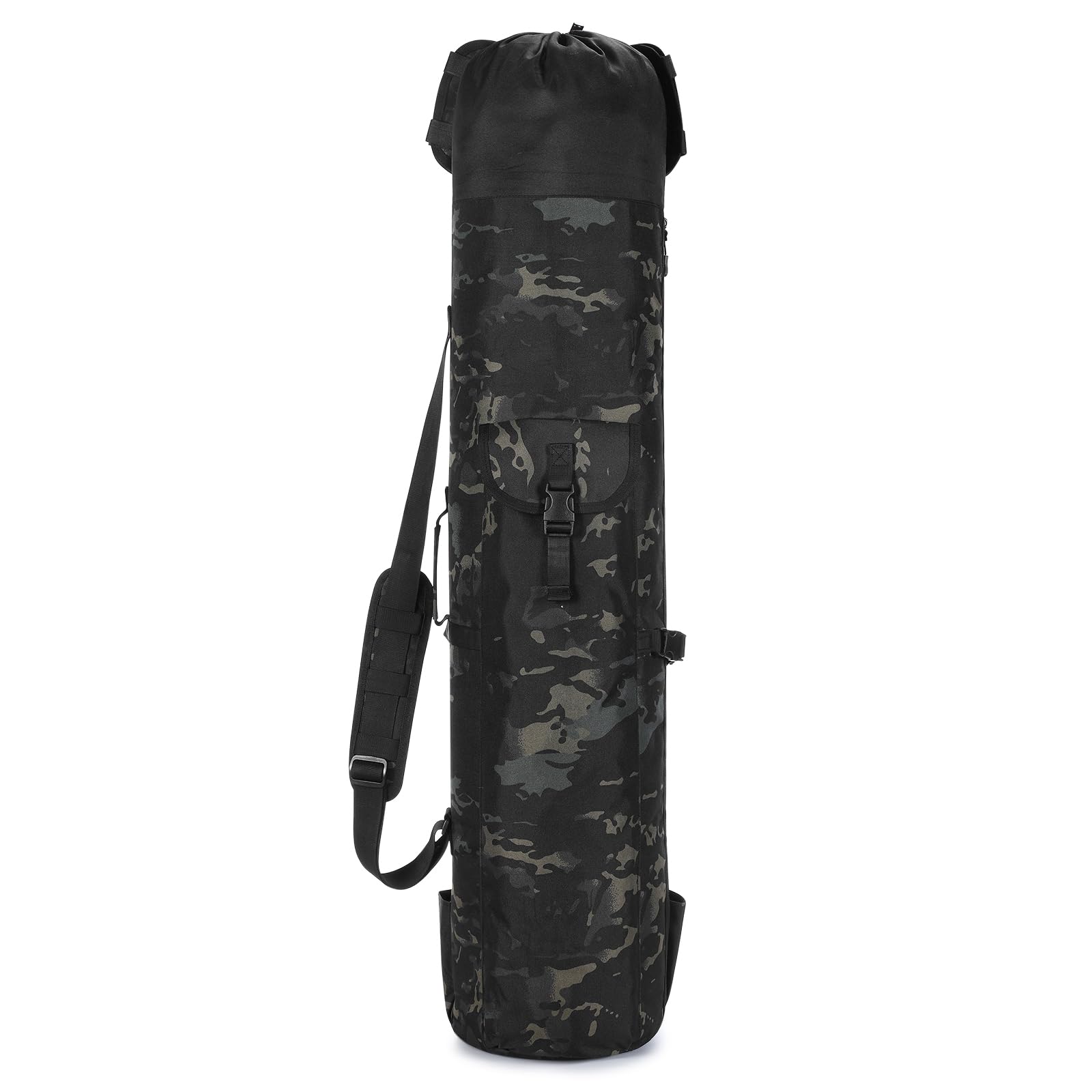 Borsa organizer per canna da pesca, per attrezzi e attrezzature da pesca, regalo per uomini, padri, figlie e amici, Caomo nero, all'aperto