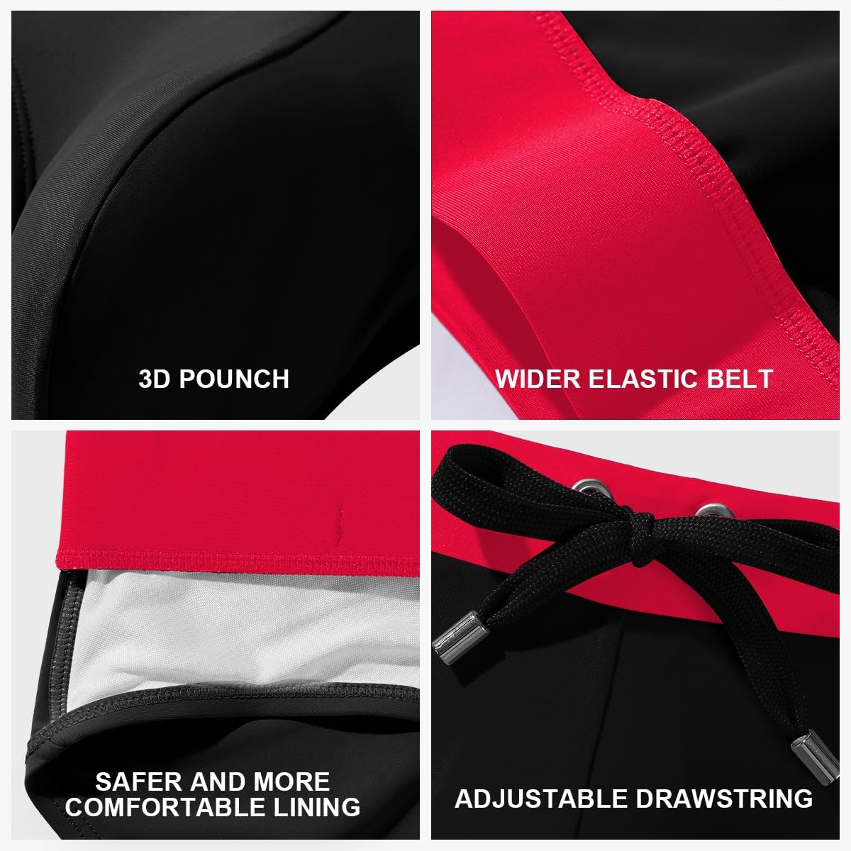 Arjen Kroos Men's Swim Briefs Sexy Bikini Solid Swimwear Swimsuit with Drawstring - Image 7