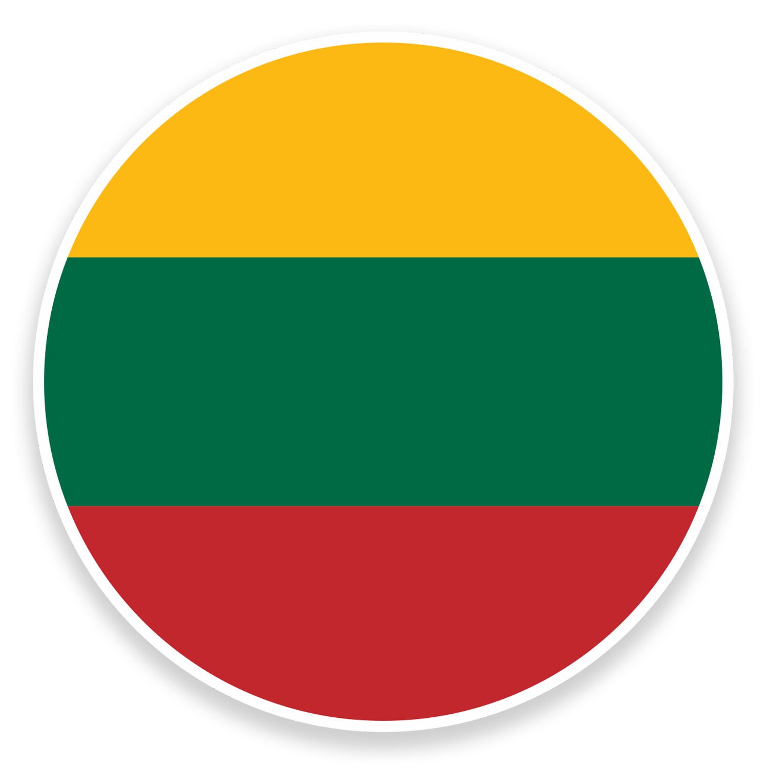 2 x 10cm Lithuania Flag Map Vinyl Sticker Decal Car Laptop Luggage Tag #9016 (10cm Wide x 10cm High)