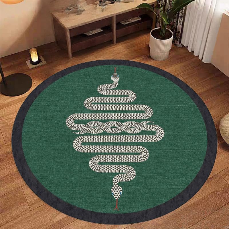 Alfombra redonda moderna antideslizante fácil de lavar para casa