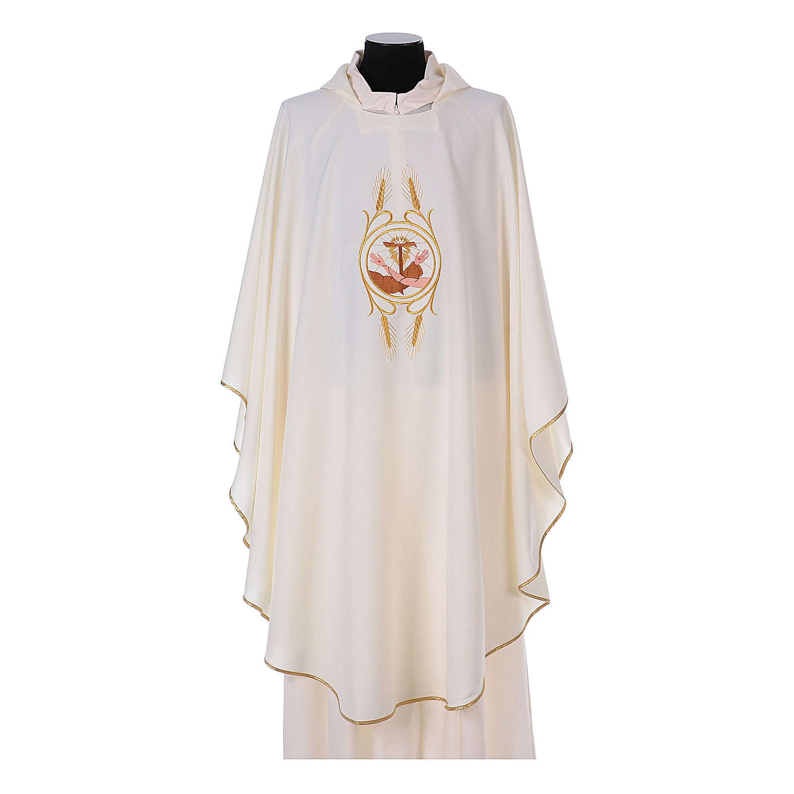 Holyart Kasel mit Franziskaner Wappen aus Polyester