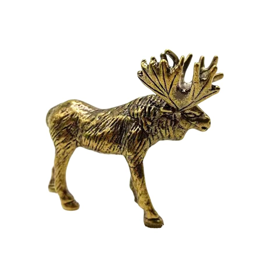 Amazon.co.jp: 芸術愛好家のためのアンティークの真鍮鹿の彫像