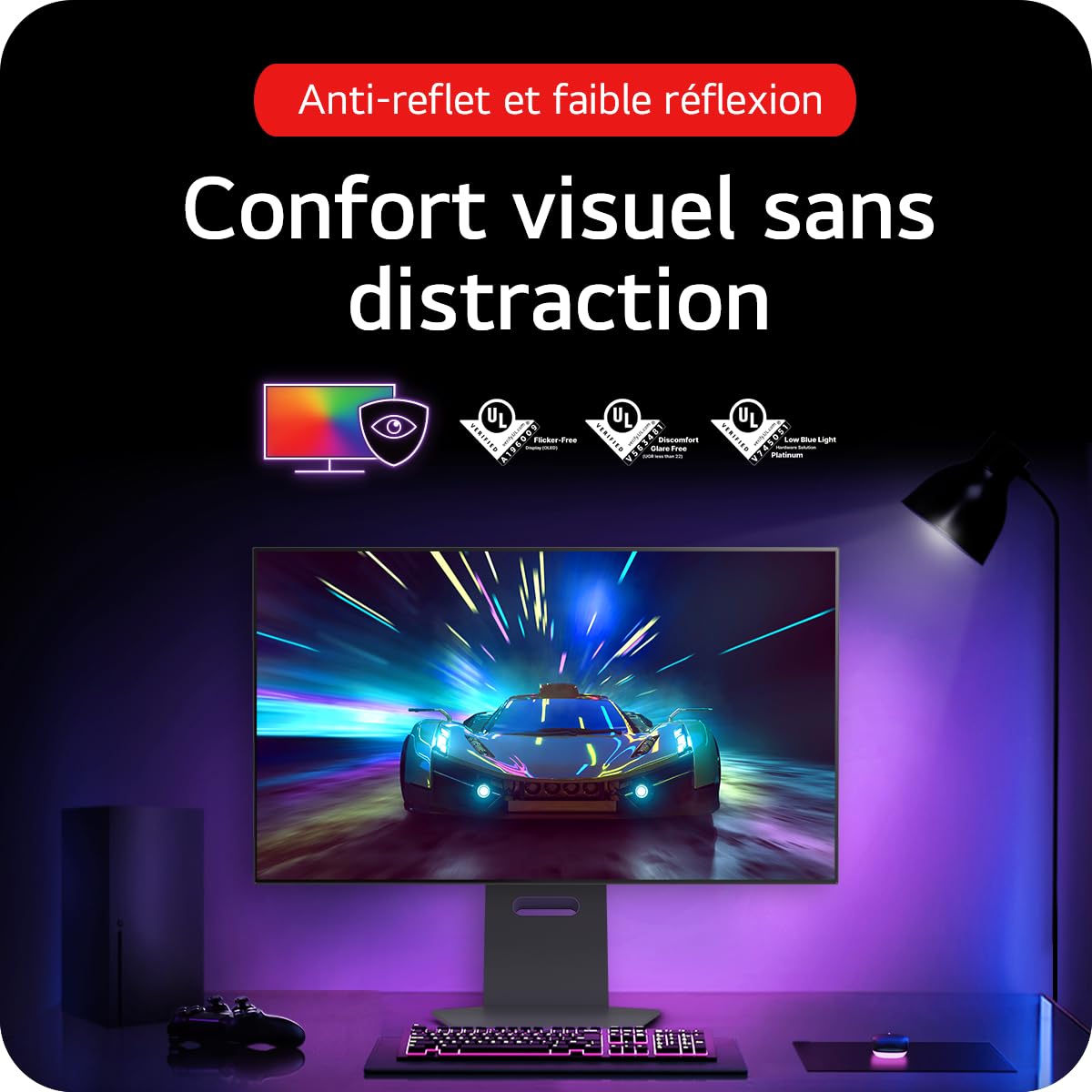 LG Ultragear™ OLED 32GS95UV-B Ecran PC Gaming 32" - Dalle OLED résolution UHD,4K (3840x2160), 0.03 ms GtG 240Hz, DisplayHDR™ TrueBlack400, DCI-P3 98.5%, AMD FreeSync Premium Pro, NVIDIA G-Sync