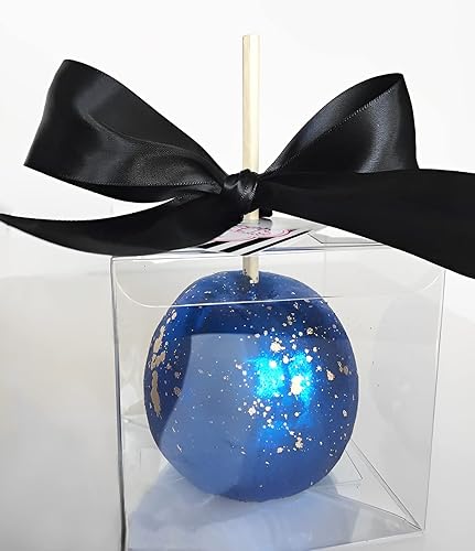 Miniatura 7 de Paquete de 20 cajas de manzana de caramelo con palitos Juego de recipientes de plástico transparente de manzana caramelo cubierta de chocolate,