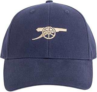 Arsenal English Premier League Cannon - Gorra con logotipo de cañón, color azul auténtico EPL, Azul, talla única