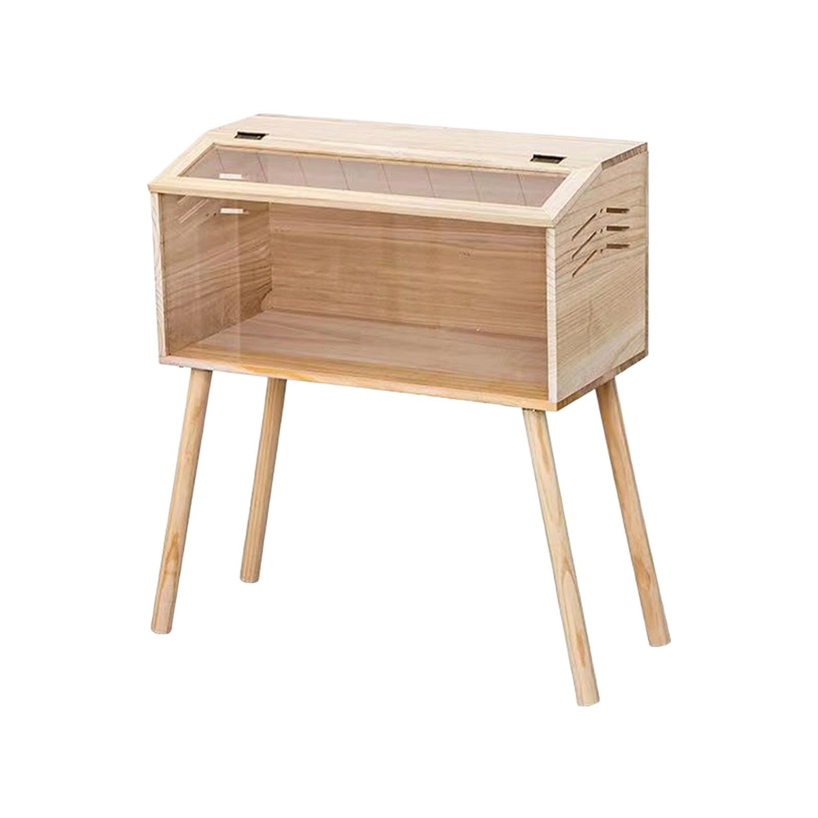 Brooder Box per Pulcini in Acrilico E Legno Trasparente E Robusto con Ventilazione Facile Da Trasportare Idoneo per Pulcini Quaglie Roditori Piccoli a, 40 Cm X 30 Cm X 30