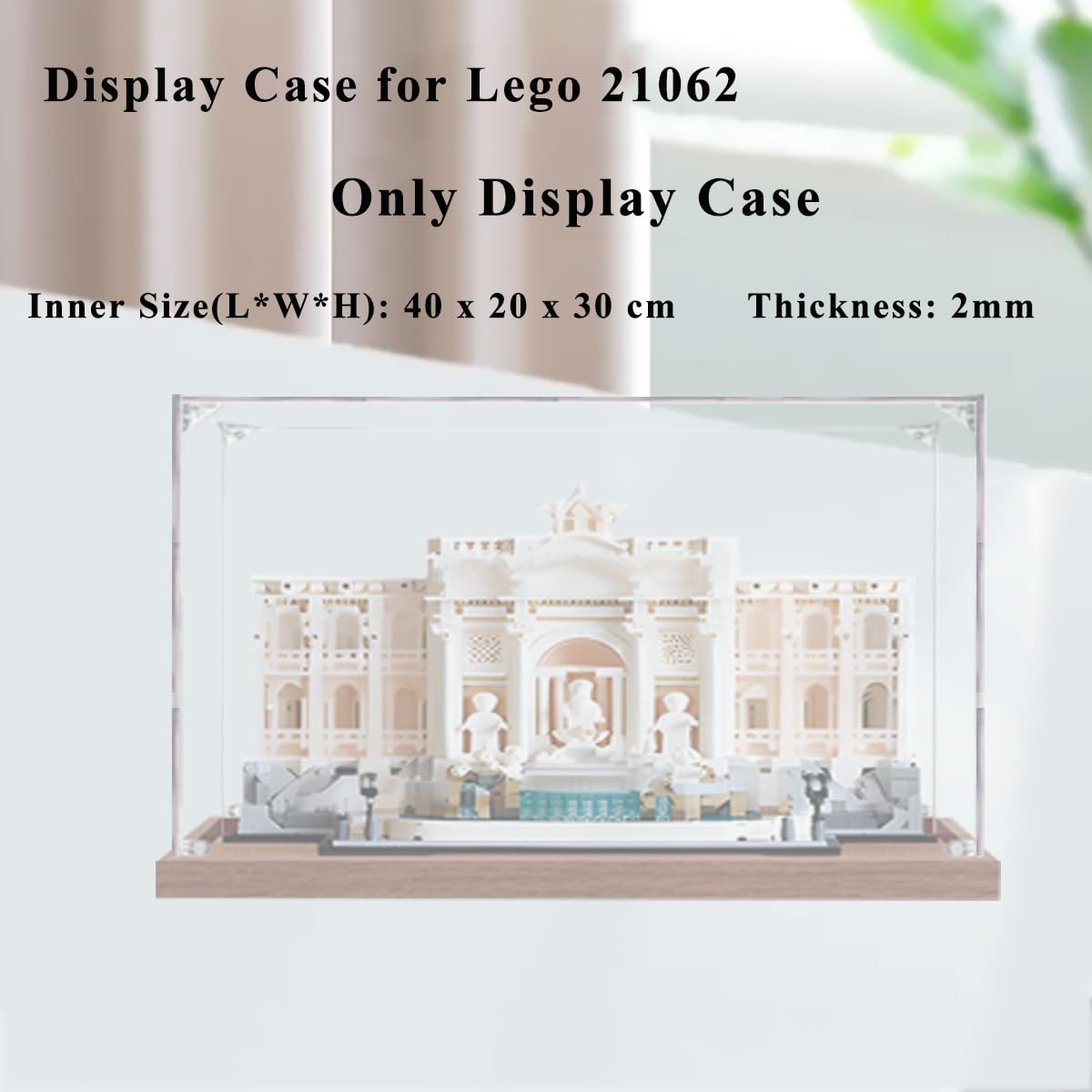 Teca Vetrina Espositiva per Lego Fontana di Trevi 21062 Modello‌
