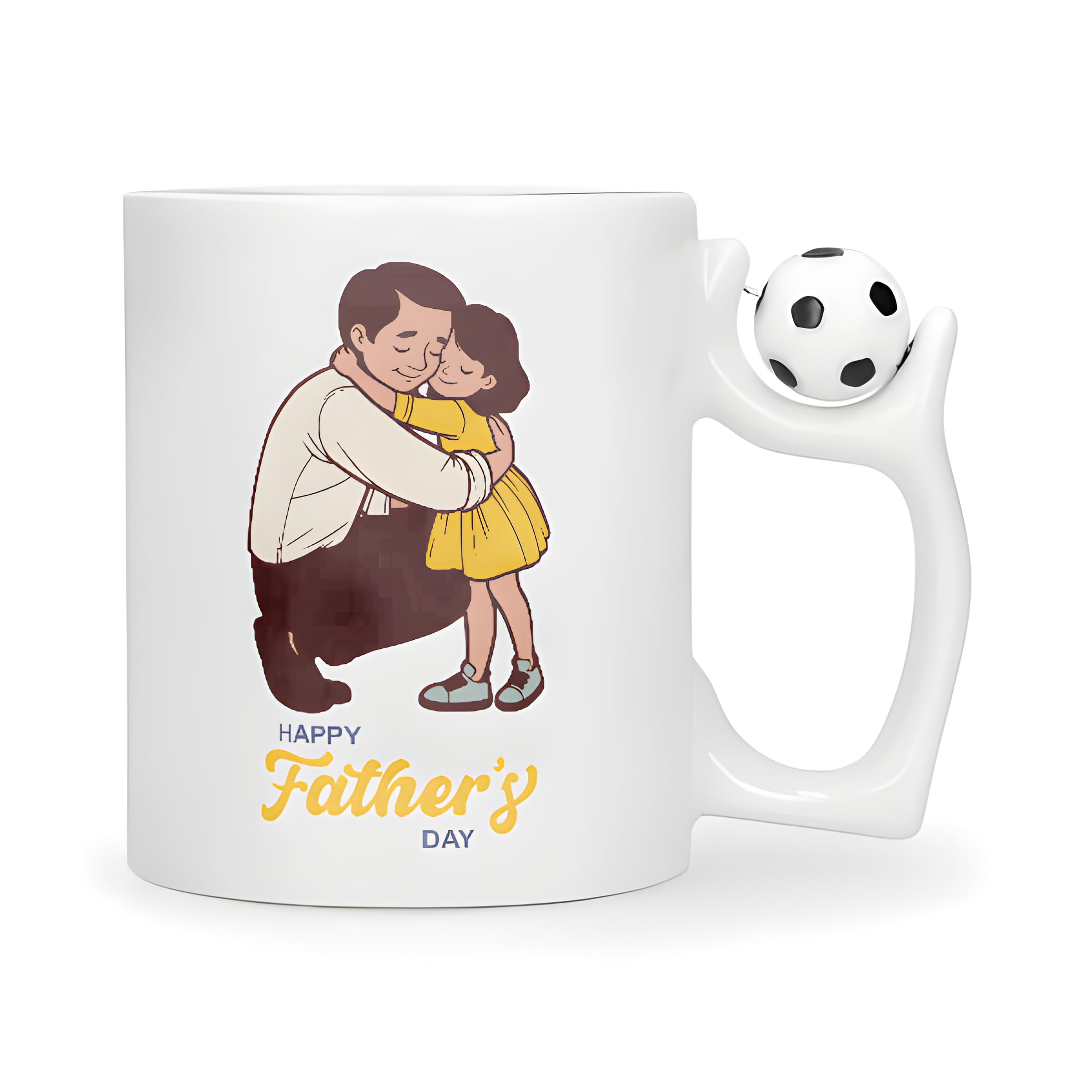 Personalised Football Mug with 3 Photos| Custom Coffee Mug 11oz | Ceramic Travel Mug for Him or Her | Perfect Christmas Gifts for Women, Dad, or Friends – Create Your Own Printed Mug Unique Design