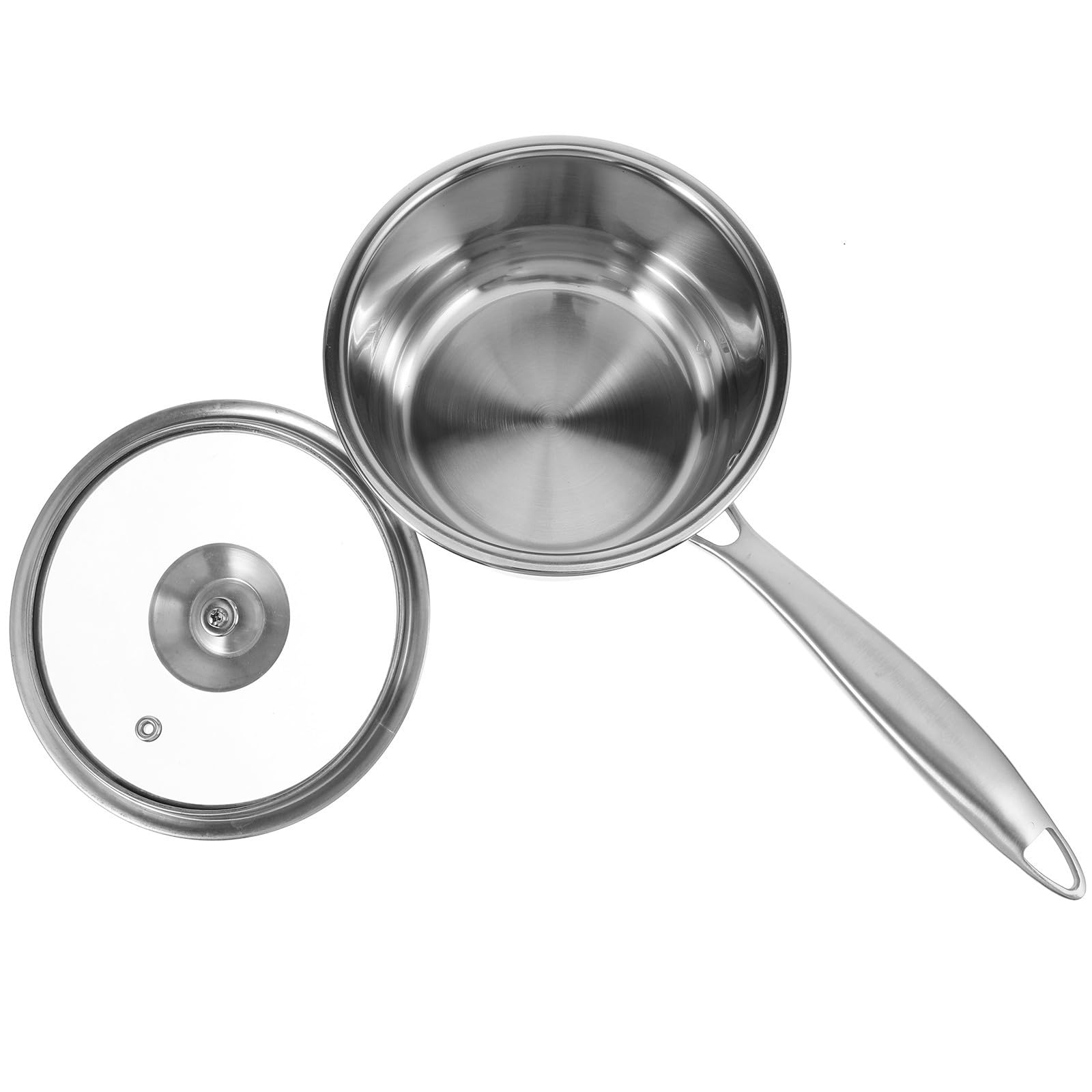Cacerola de acero inoxidable 304 para sopa y leche con tapa para cocina