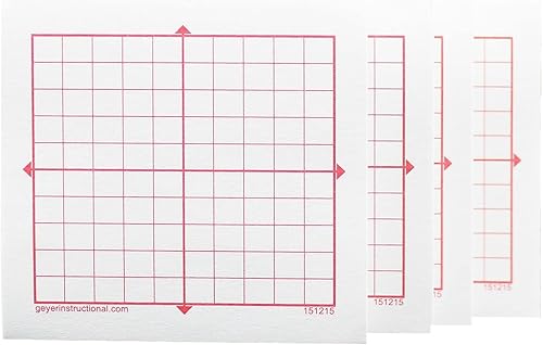 Miniatura 2 de Geyer Instructional Products 151215 10x10 Square XY Axis, Graficando Notas Post-It, 4 paquetes de 100 hojas, 400 hojas en total