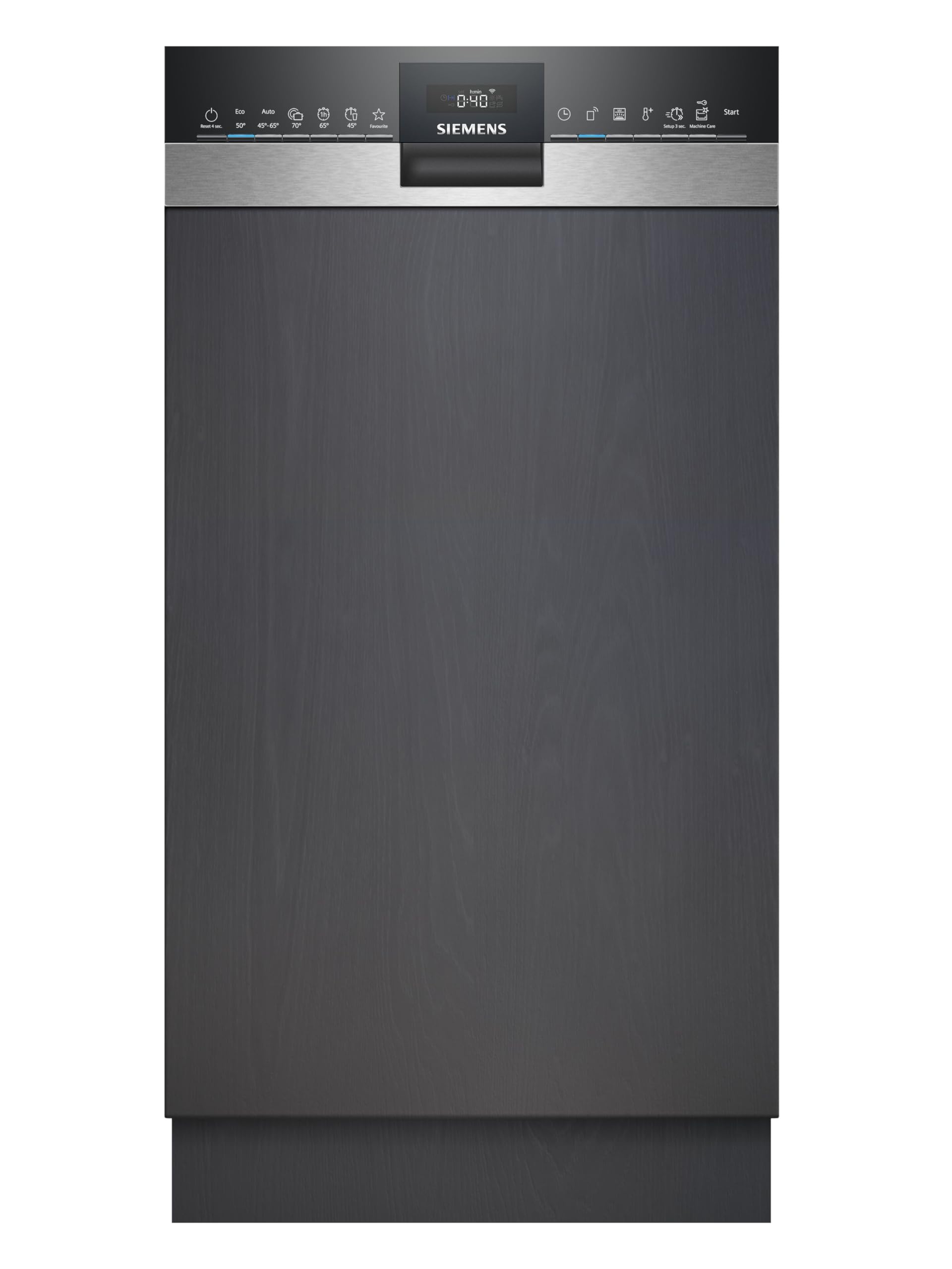 Siemens iQ300 SR53HS74KE teilintegrierter Geschirrspüler 45 cm Eco 50°C varioSpeed Plus Edelstahl