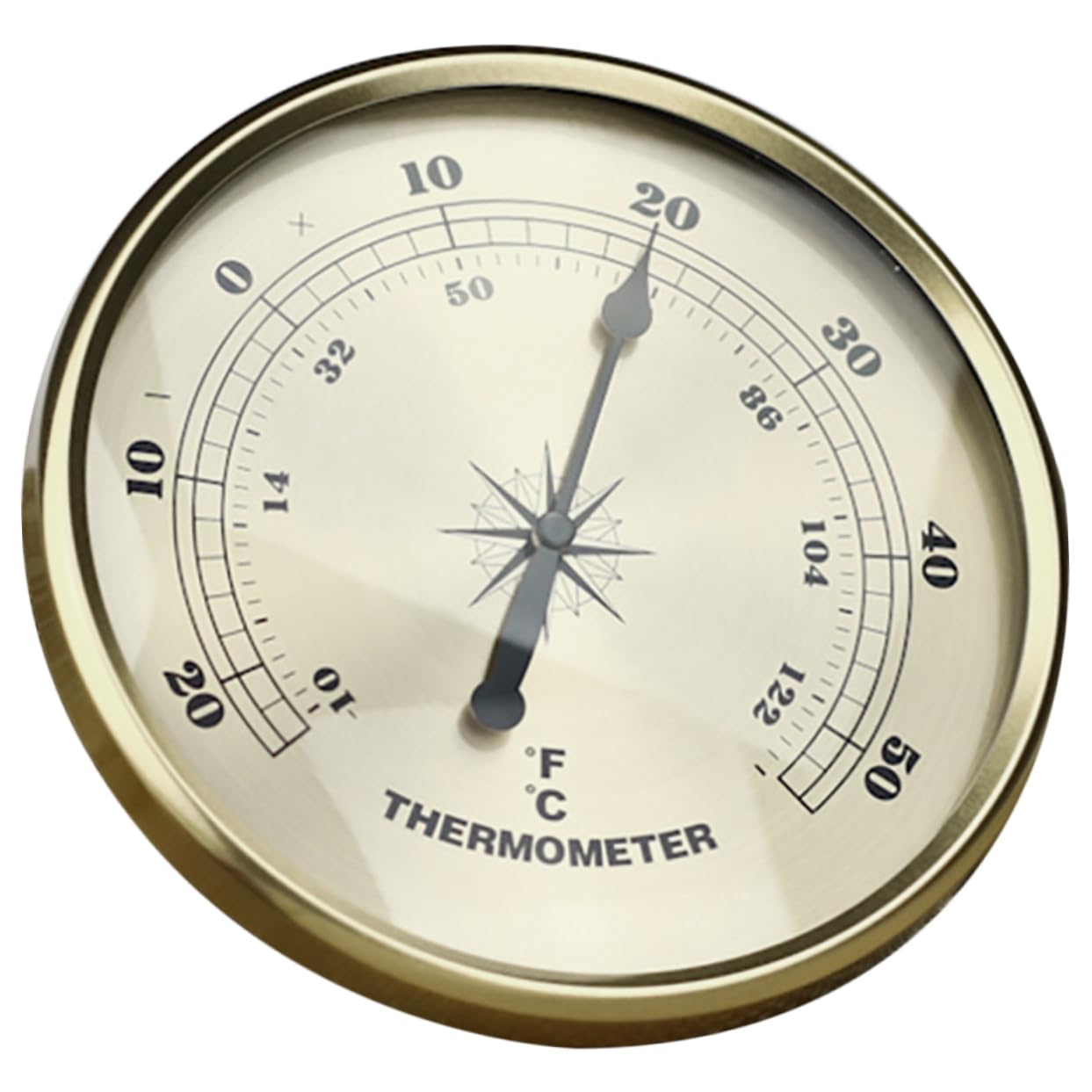 Artibetter 4pezzi Termometro Rotondo Metallo Per Esterni Misuratore Di Temperatura Pratico e Leggero Per Giardino Patio e Casa Facile Da Installare e Leggere Design Compatto e Resistente