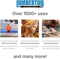 Vista 7 de Kit de lijado detallado de grano grueso de 1/4" para trabajo en madera, construcción de modelos, impresión 3D, lijado de detalle