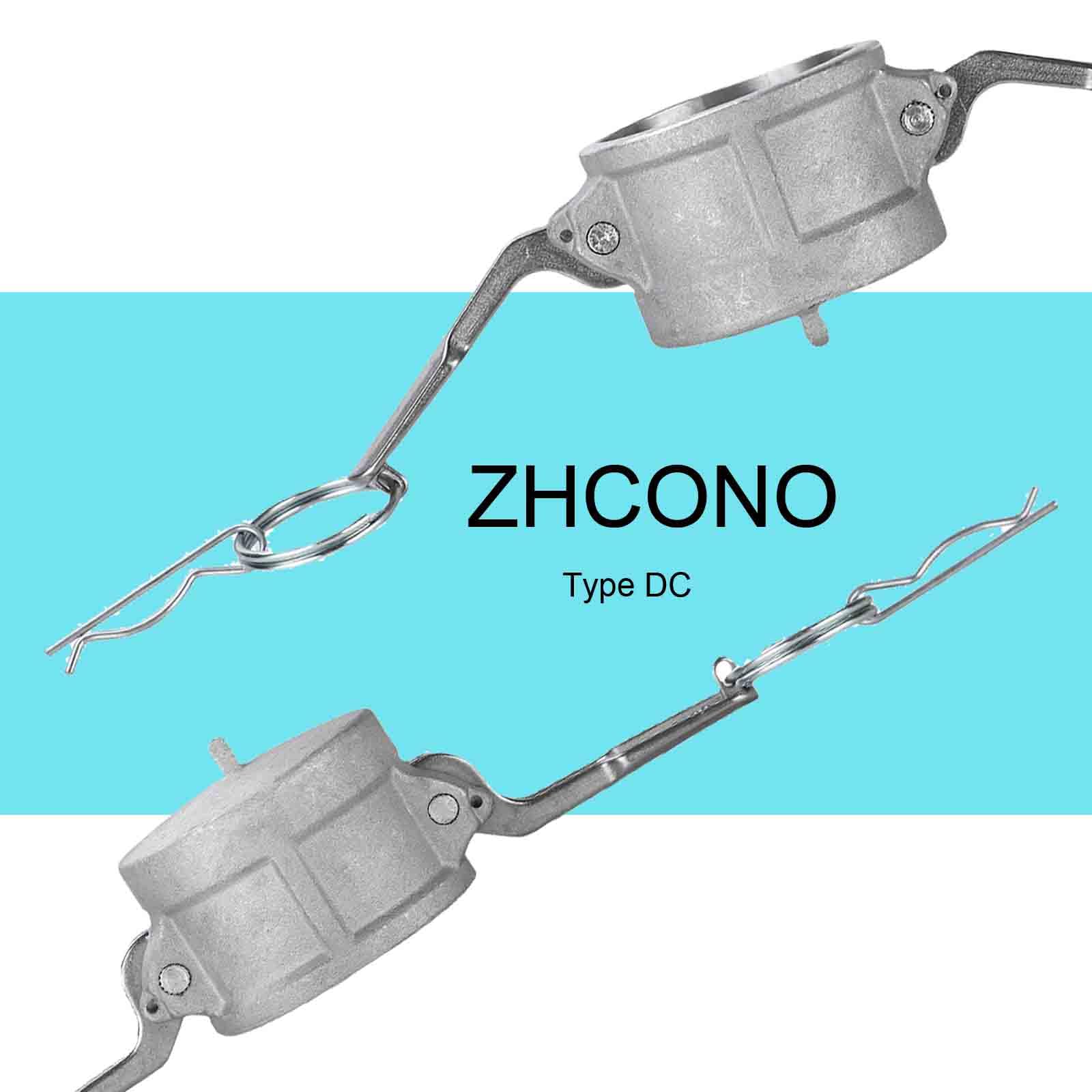 Acoplamientos Camlock tipo DC de 1 1/2 pulgadas, tapa antipolvo de aluminio, accesorios de manguera de ranura de leva (tipo CC 1.5 pulgadas)