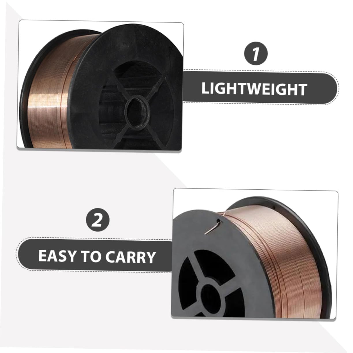 Alambre Núcleo Fundente Er70s-6 de Soldadura de Acero al Carbono Bobina 1,2 Mm, 1 Kg y Soldadura Industrial para Reparación en Construcción y Automoción