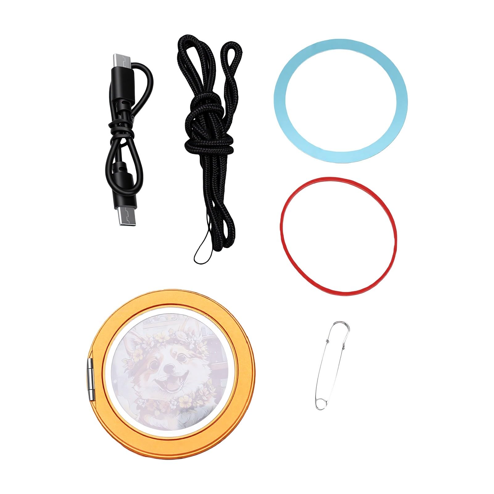 Cosiki Magnete per Frigorifero Supporto per Telefono Supporto per Anello Magnetico per Telefono Bluetooth Multi Angolo per Ufficio Domestico Lega di Alluminio 6 Colori