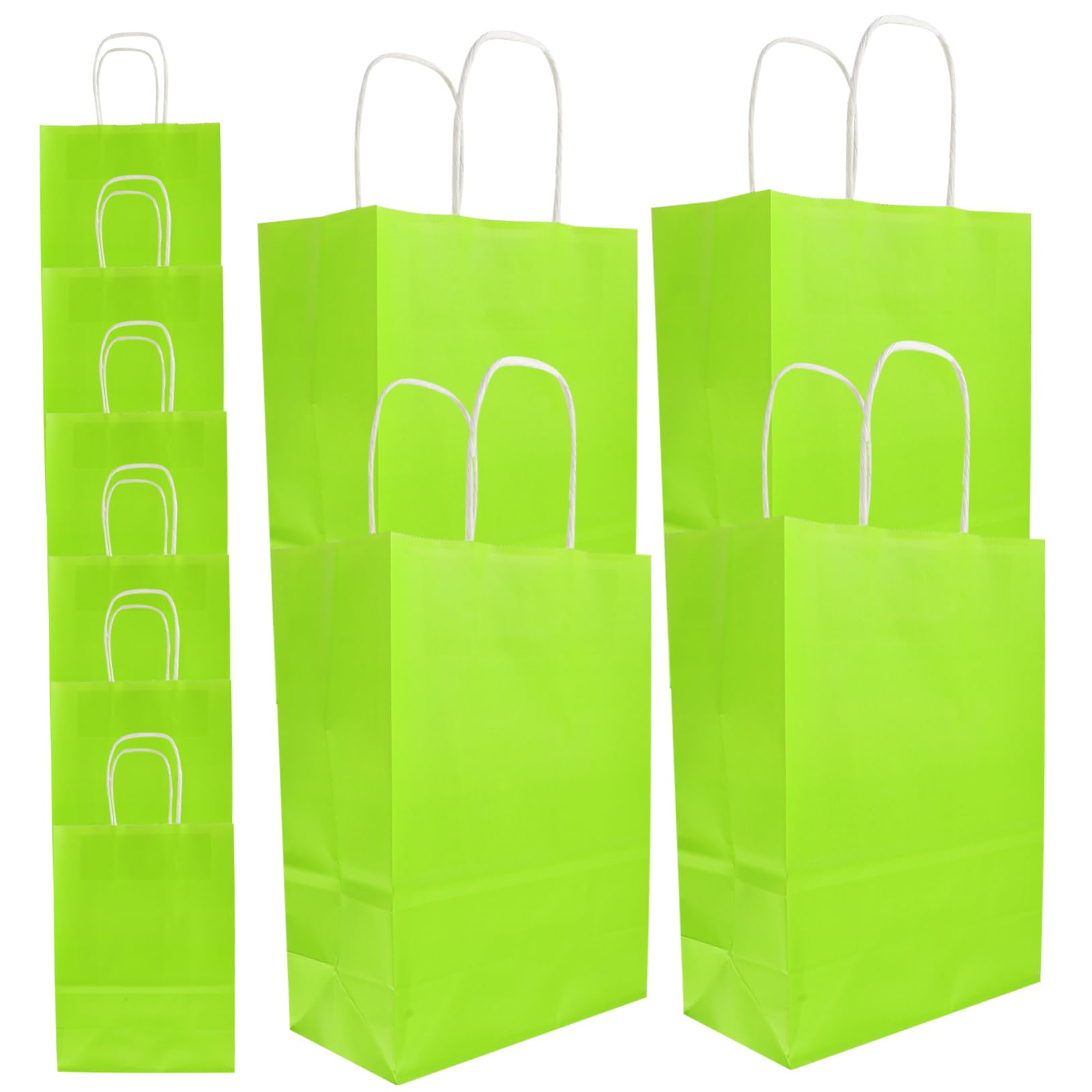 Ciieeo 24piezas Obsequio Bolsas con Asas para Dulces Bolsas De Obsequio Pequeñas para Fiestas De Cumpleaños De Verde
