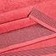 GLAMBURG Baumwolle 2er-Pack übergroße Badetücher 100 x 150 cm, große Badetücher, Ultra saugfähig, kompakt, schnell trocknendes und leichtes Handtuch — Korallenorange
