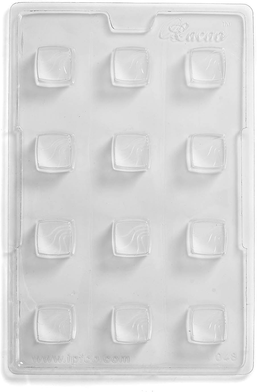 Square Base Chocolate Mould 12 Cavity (Lid Sold Separately) x 10
