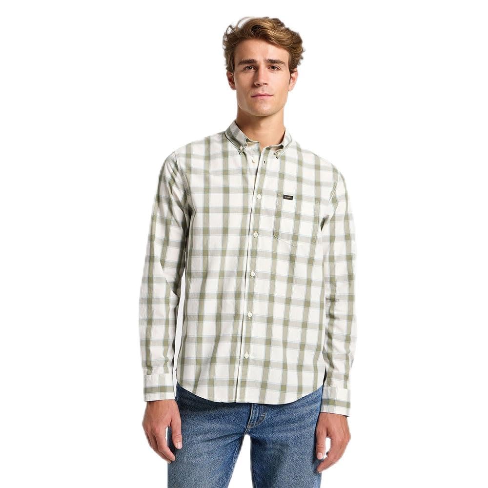 Lee Men's Ecru Button Down, Xl