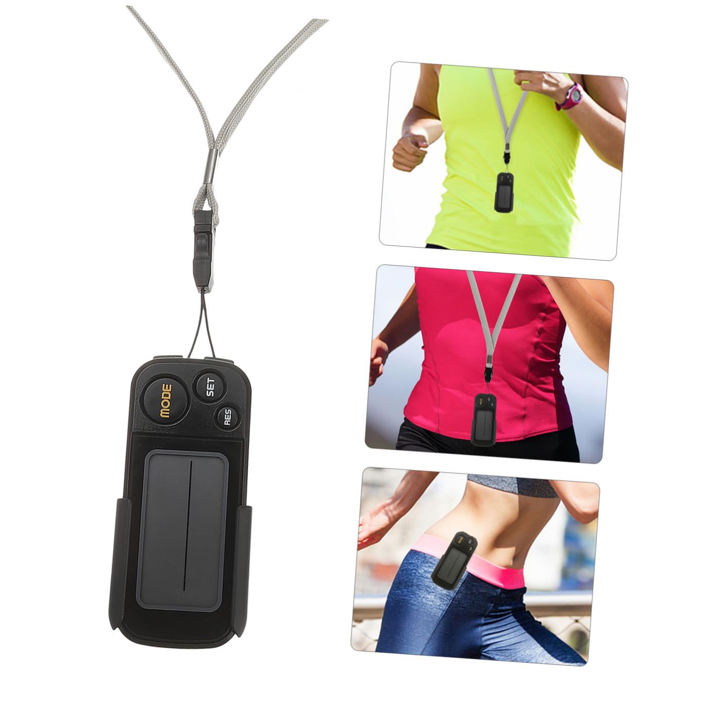 TOYANDONA Podómetro Clip Medición Precisa Calorías Accesorio de Ejercicio para Correr y Caminar Compacto para Adultos