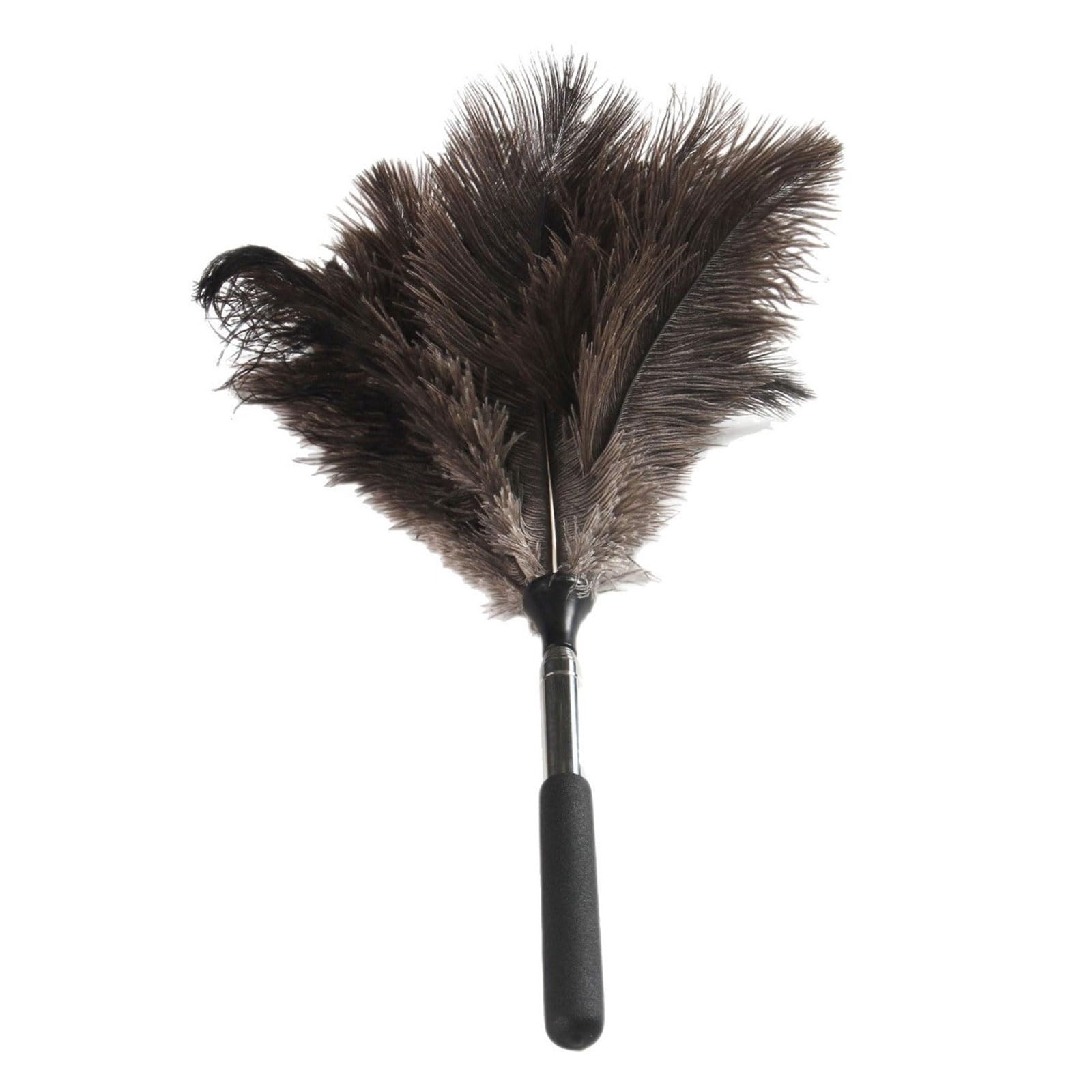 RAFGALDEX Extendable AntiStatic Natural Feathered Dusting Tool Flexible Design MultiSurface Use Dusters for Household Automotive Natural Feathered Dusting Tool