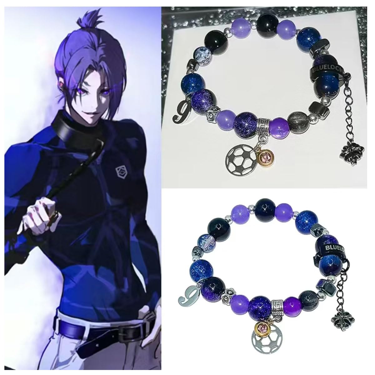 【未開封】ブルーロック　バルーンブーケ　アクセサリースタンド　御影玲王　10個 ブルーロック 御影 玲王だけ缶バッジ（ブラインド）全7種 BOX