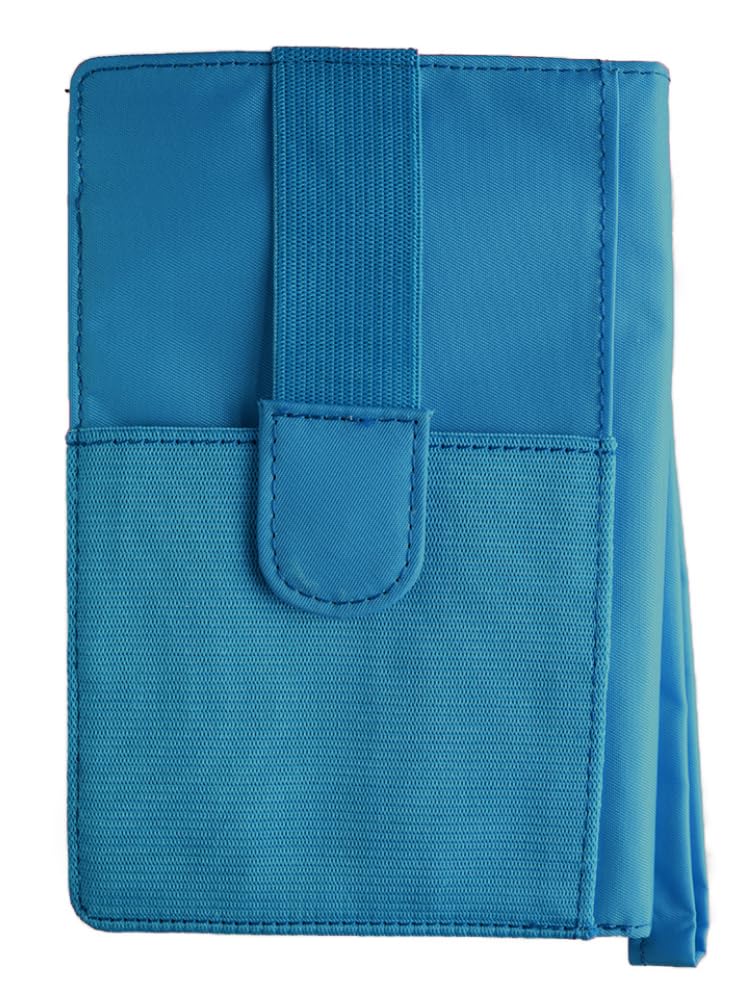 MyPhone - Cartera delgada con bloqueo RFID para mujer, tamaño grande, con capacidad para hasta 20 tarjetas, azul océano 3
