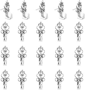 20 Pack Push Pin Hangers - Plant Shape Wall Hooks Holds 20LB For Pictures & Decor