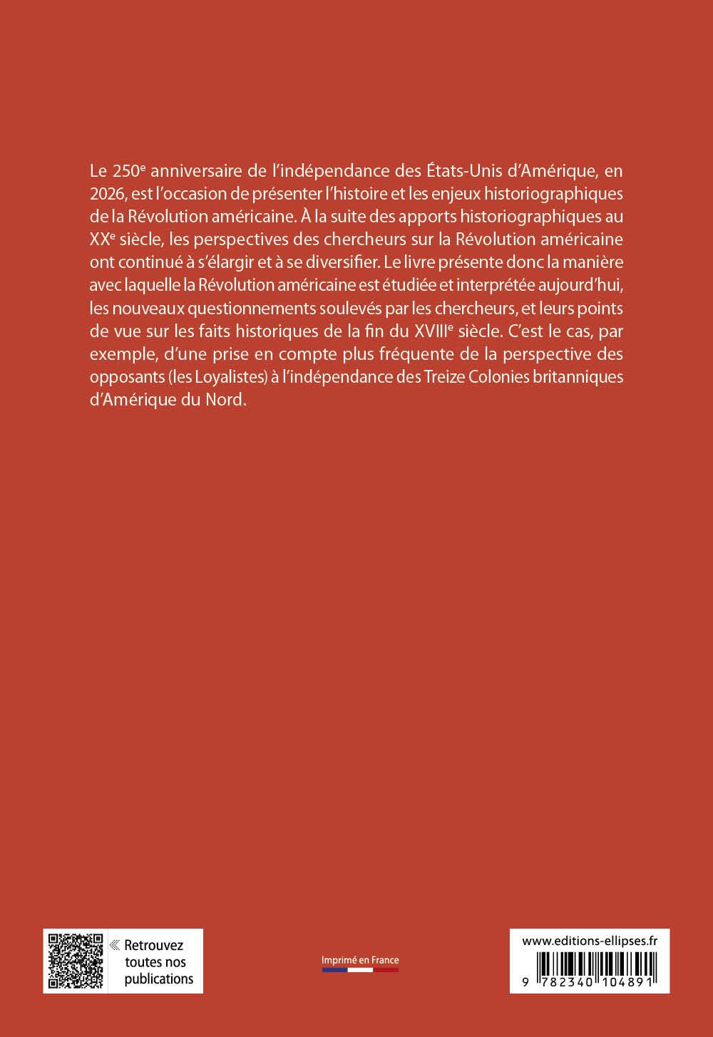 La révolution américaine, 1763-1783: Agrégation anglais