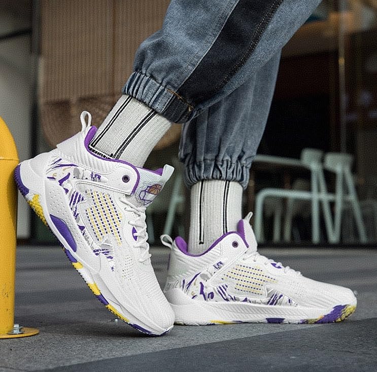 Zapatillas de baloncesto hombre con amortiguación y suela antideslizante para entrenamiento 3