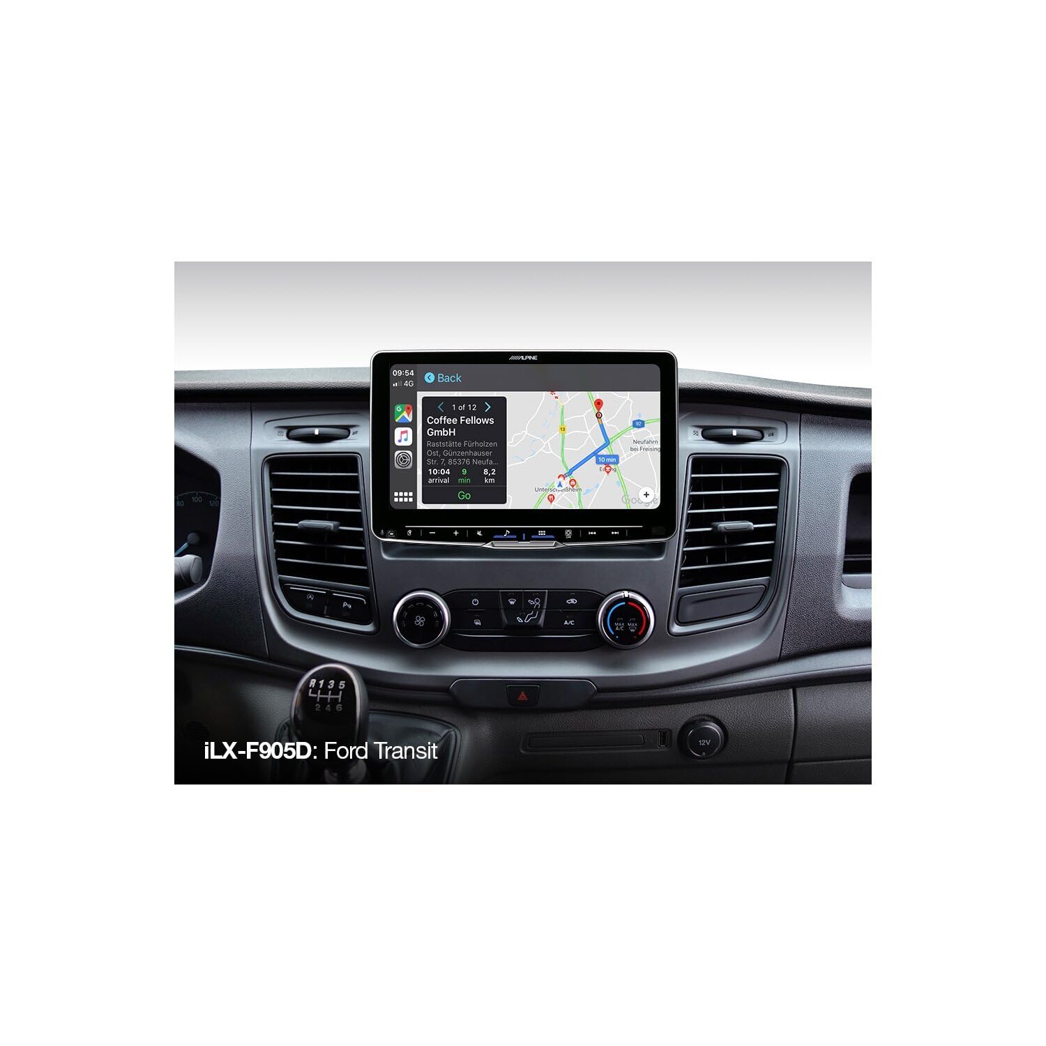 Alpine iLX-F905D | Autoradio avec écran Tactile 9 Pouces, Dab+, boîtier encastrable 1 DIN, Apple CarPlay sans Fil et Prise en Charge de Voiture Android