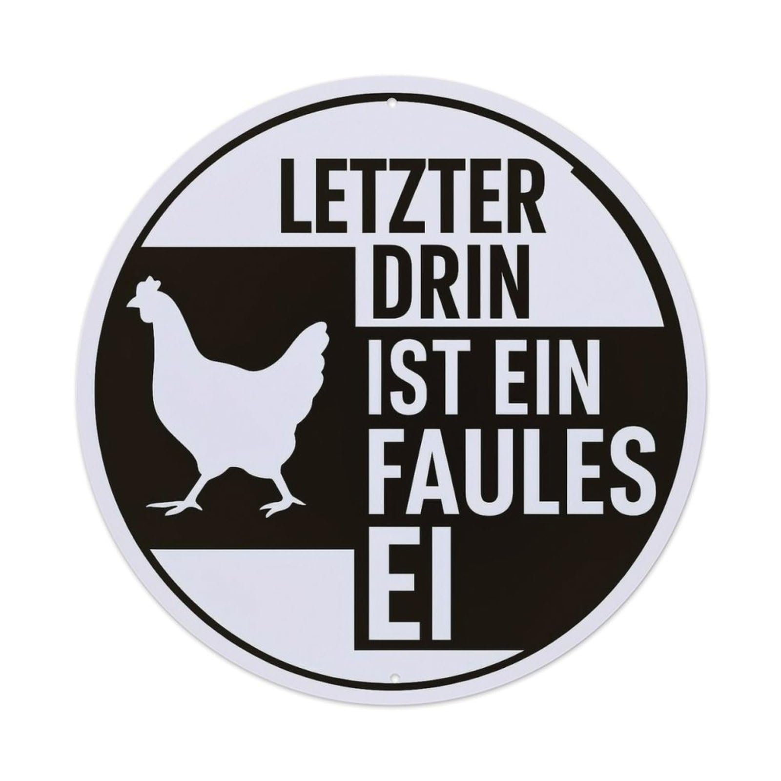 Jdyansheng Vintage Letzter Drin Ist Ein Faules Ei Tin Sign Metal Poster Metal Signs For Home Man Cave Bar Cafe Kitchen Laundry Room Wall Decorations 8X8 Inches