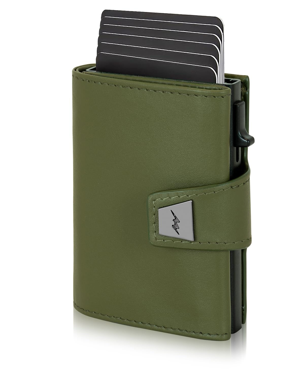 Marc Peter® Geldbörse Herren, Slim Wallet Geldbeutel mit Münzfach & RFID Schutz, Leder Portmonee, 9 Fächer für Kreditkarten, Kartenetui klein Herren