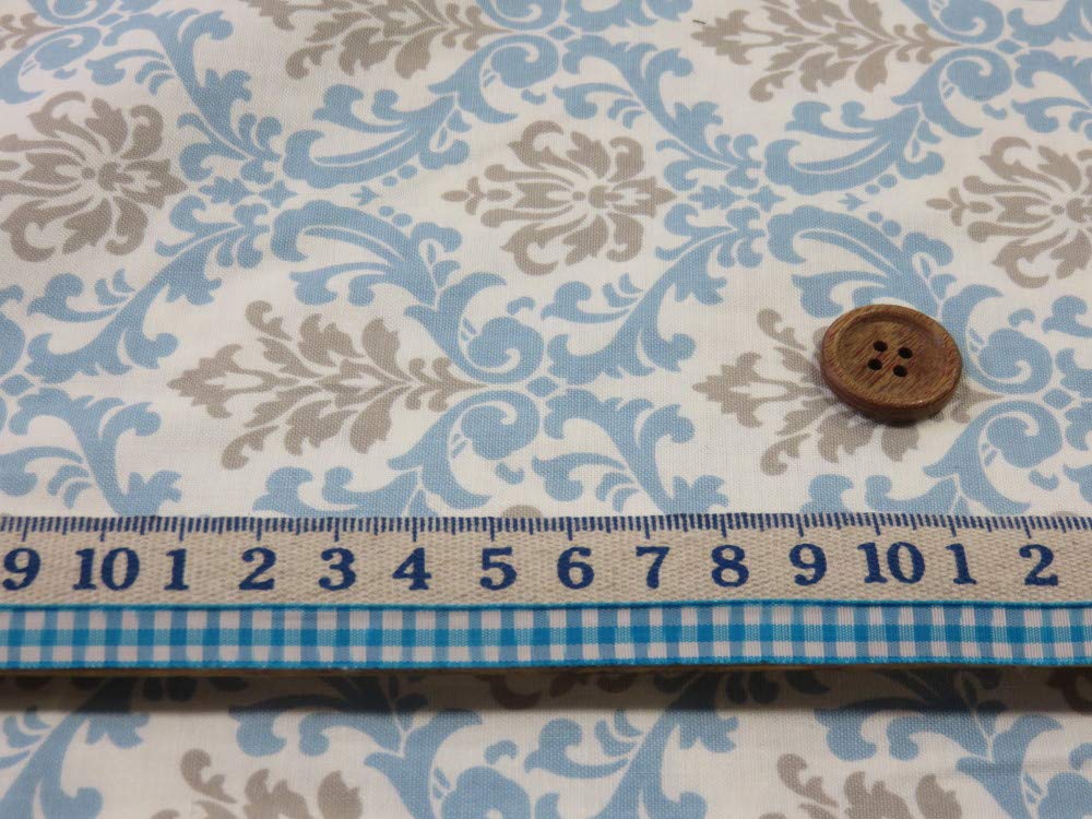 Amazon | YUWA ダマスク柄(モロッカン) ライトブルー シーティング