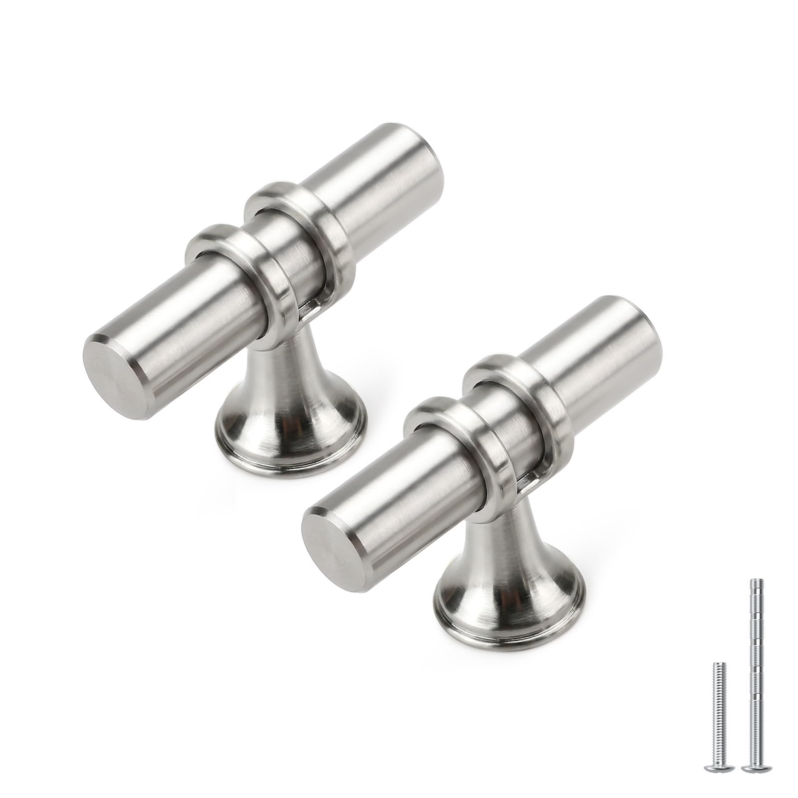 Rergy 10 Pack 3 Inch Hole Center Brushed Nickel and Gold Cabinet Pulls — Amazon image 23