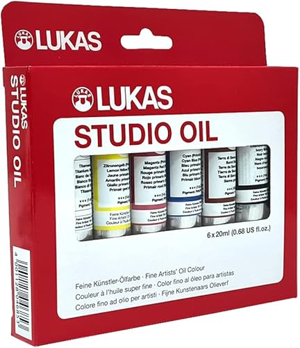 Miniatura 2 de Lukas Studio Artist - Pintura al óleo de alto pigmento hecha con aglutinante natural para artistas, pintura y mucho más. Colores surtidos - 0.7 fl oz