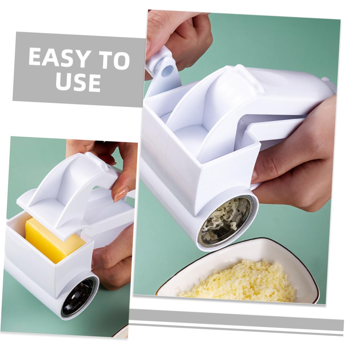 SOLUSTRE 1Set Portable Handheld Cheese Grater Kitchen Accessory for Grating Cheese Chocolate and Vegetables Lightweight and Easy to Use for Home Camping