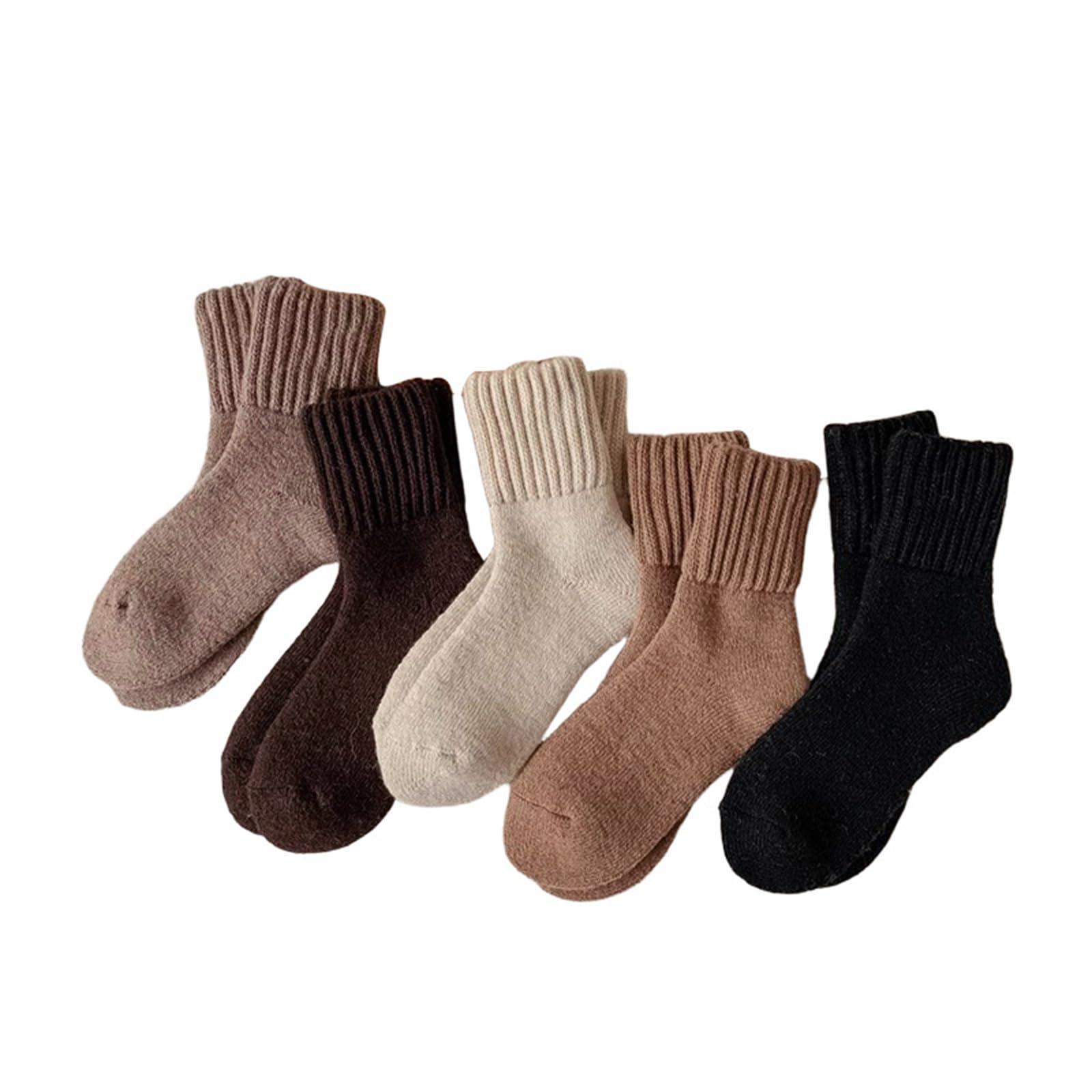 Stiefelsocken für Damen, Winter, warm, weich, gemütlich, dick, Thermo-Wandersocken, Crew-Stiefel, Stricksocken