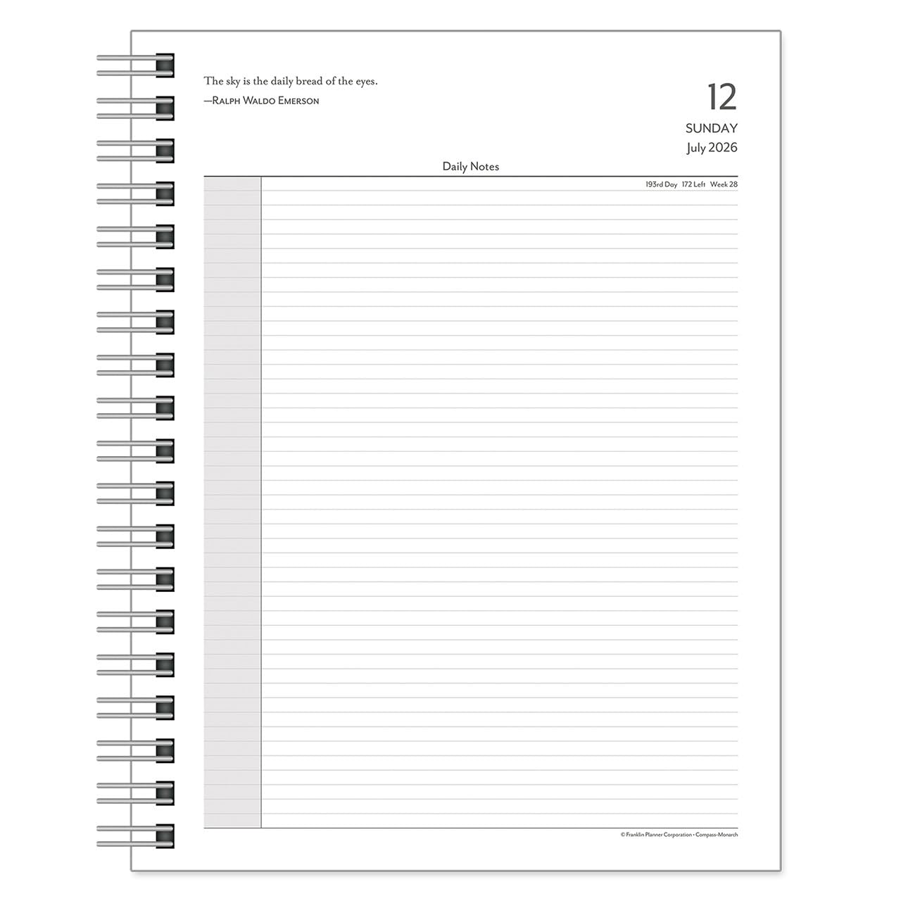 Amazon.com : FranklinCovey - Compass Wire-Bound Planner Refill