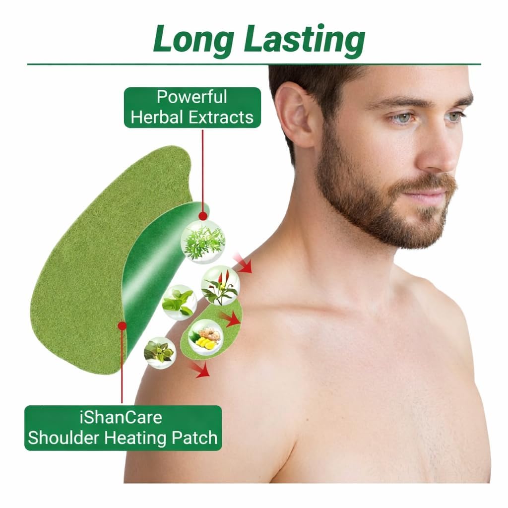 COOFANDY Shoulder Herbal Pain Relief Patch (40 PCS) – Fast Acting Joint & Muscle Relief, Soothing Comfort for Shoulder, Neck & Back Pain, Long Lasting Easy to Use Patches for Daily Support & Mobility — Amazon image 6