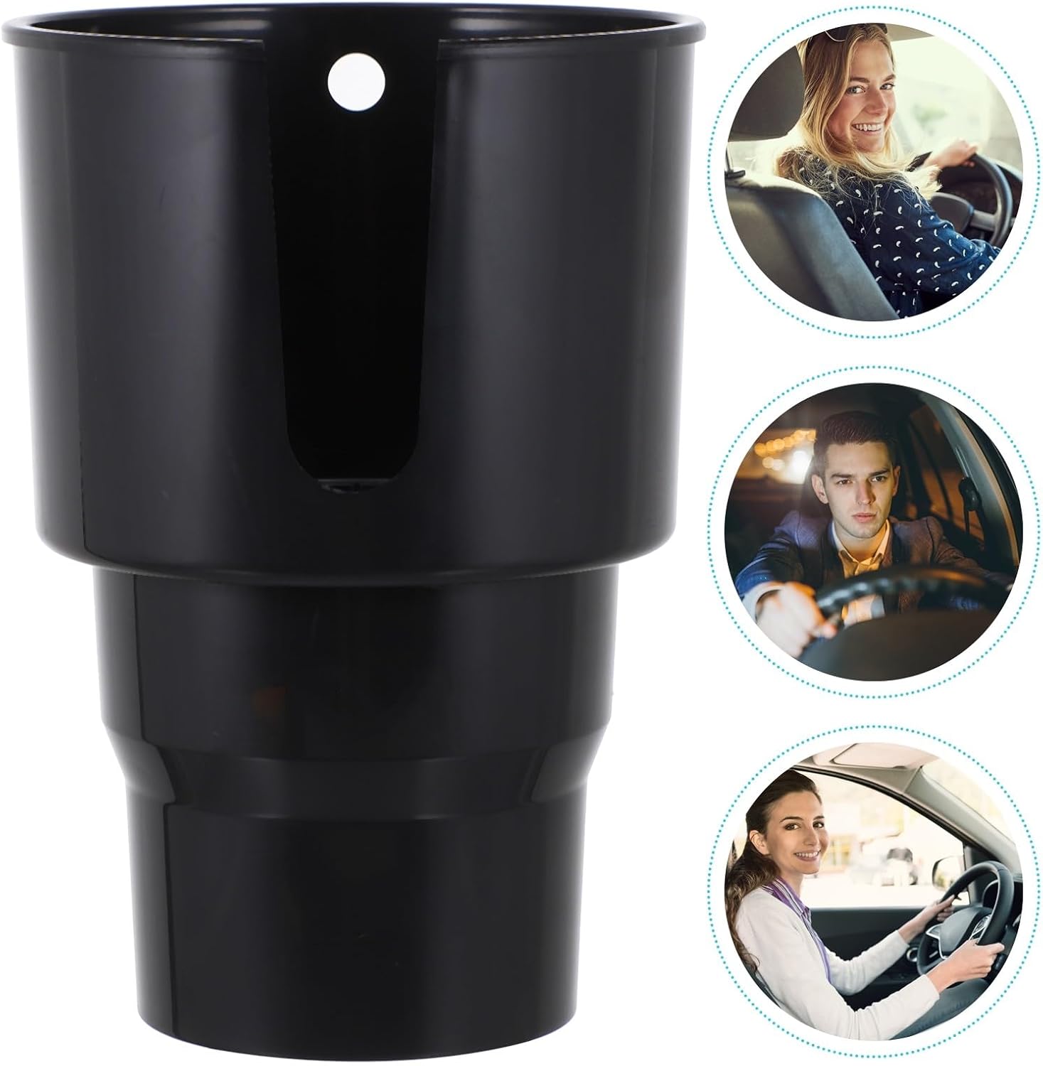 BESTYASH Center Console Cup Holder Adapter Car Cup Holder Converter Black Expandable Automotive for Travel and Daily Use