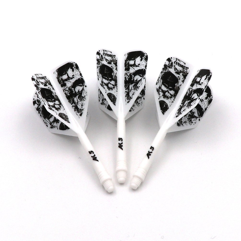 CUESOUL Rost Eje de dardo Integrado y Plumas estándar/lágrima de Pera/Forma Delgada con patrón Atractivo, Juego de 3 Piezas — view 54