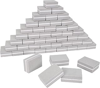 Joyan 50 PCS Mini Nail Buffer Blocks, Gray Nail File Buffer Block, Nail Polish Sanding Buffer Sponge Strips, Double-Sided Nail Art Buffer Block for Manicure Pedicure Salon Nail Art Supplies Home DIY