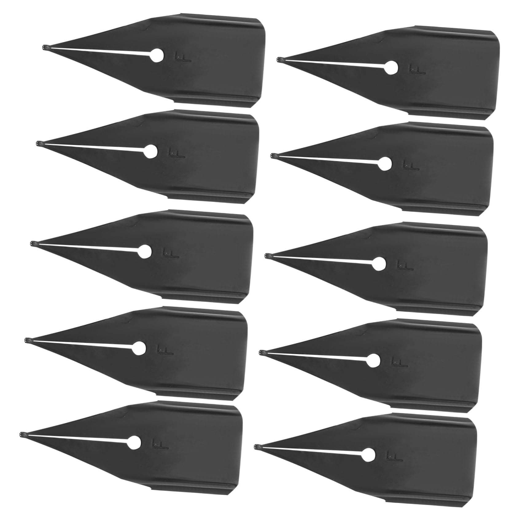 Homoyoyo 10Pcs Fountain Pen Nibs for Smooth Writing Calligraphy and Signing Replacement Tips Wear Resistant Non Deformable Compact Design