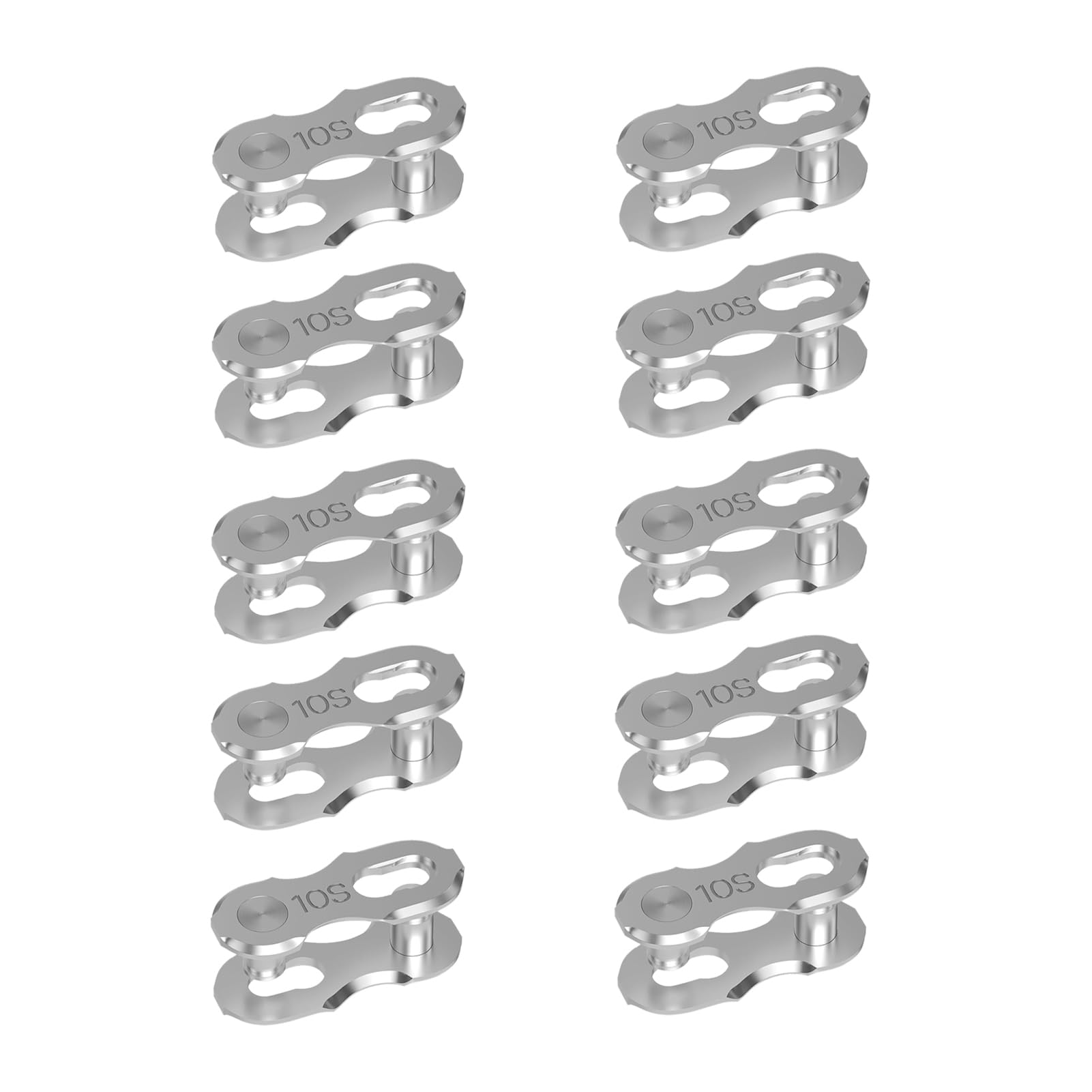 10 Paia Falsamaglia Catena Bici 10 Velocità, Maglia Rapida Catena Bici, Maglia di Collegamento Rapida Riutilizzabile per Catene da Bicicletta MTB e Bici da Corsa, Chiusura Facile Senza Attrezzi
