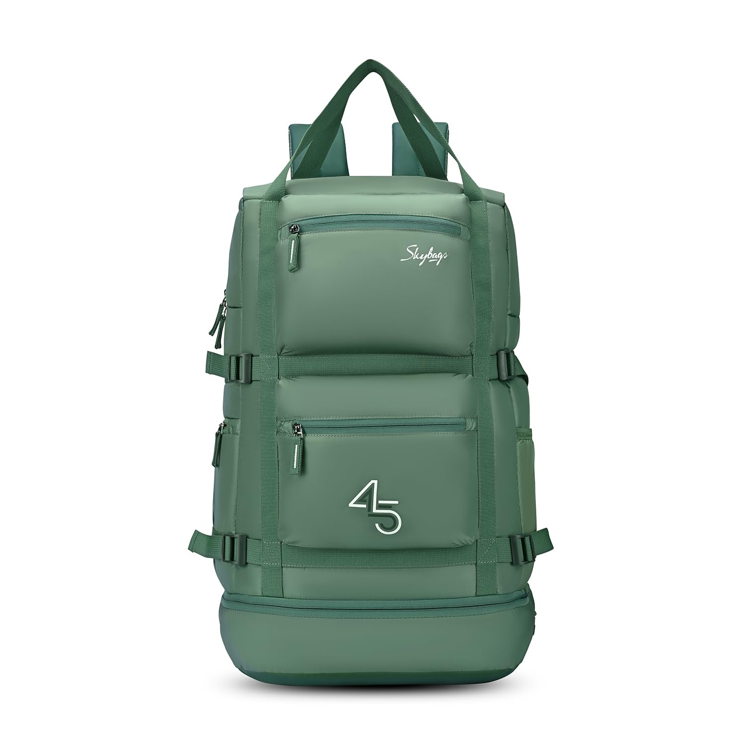Ridge V2 45L Weekender Backpack | Premium Polyester | 17-Inch Laptop & Shoe Compartment | Front Access Pockets with Raincover | Travel, Casual & Outdoor Backpack for Men & Women-image-17