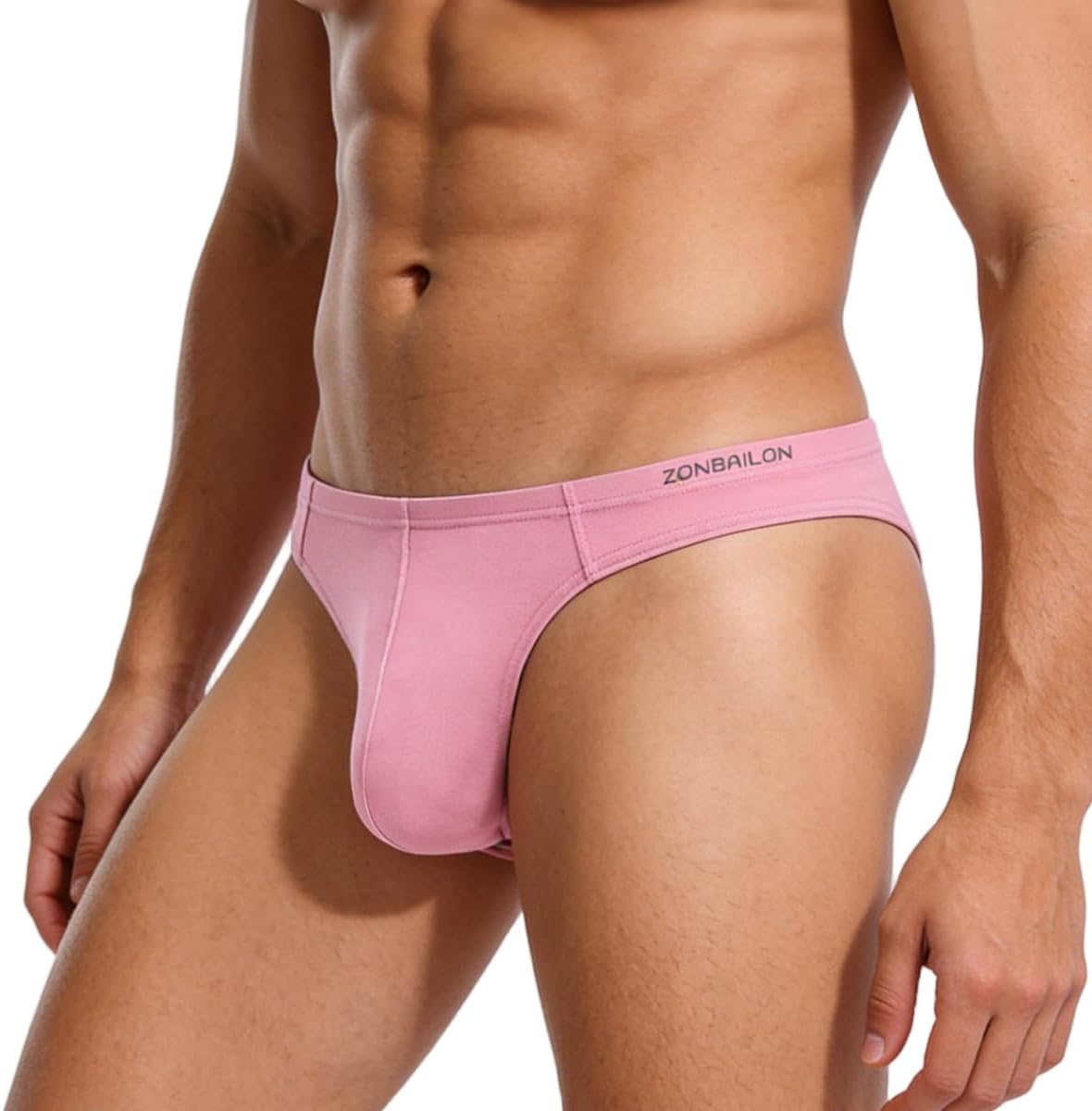 YINYOUYU Men's Thongs Underwear Sexy Low Rise G-String T-Back Pouch Lightweight Bikini